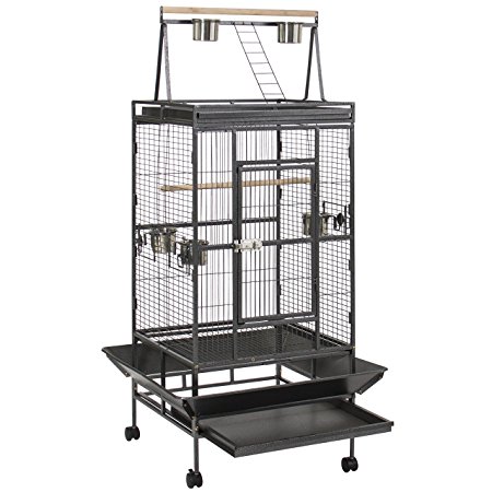 Best Choice Products New Large Play Top Bird Cage Parrot Finch Macaw Cockatoo Birdcages