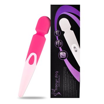 Waterproof Magic Wand,USB Charging Powerful Electric Massager (Pink)