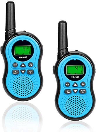 Kids Toys for 3-15 Year Old Boy, Fun Gifts for Teen Girls Boys, Happy Gift Walkie Talkies for Children Teen Boy Gifts Birthday Presents,Boys Gift Age 5,HK-688 1Pair(Blue)