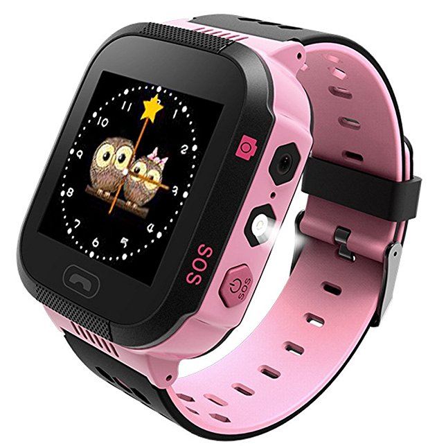 TDH Kids GPS Smartwatch,1.44 inch Touch Anti-lost Smart Watch for Children Girls Boys (Pink)