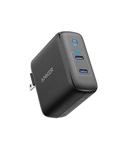 Anker 36W 2-Port PowerIQ 3.0 USB C Charger, PowerPort III Duo Compact Type C Wall Charger, Foldable Plug, Power Delivery for iPhone XR/Xs/Max/X/8/Plus, Galaxy S10/S9, Pixel 3a/3/XL, iPad Pro, and More