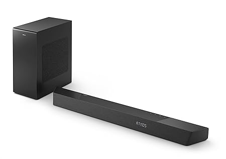 PHILIPS B8907 Soundbar 3.1.2 with Wireless Subwoofer, Dolby Atmos, Play-Fi Compatible