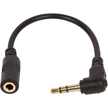 TRRS to TRS Adapter Cable by Little Blinks, 3.5mm Audio Microphone Cord for DSLR Camera, PC, Laptop, and iPhone, Android, Samsung, & Windows Smartphone