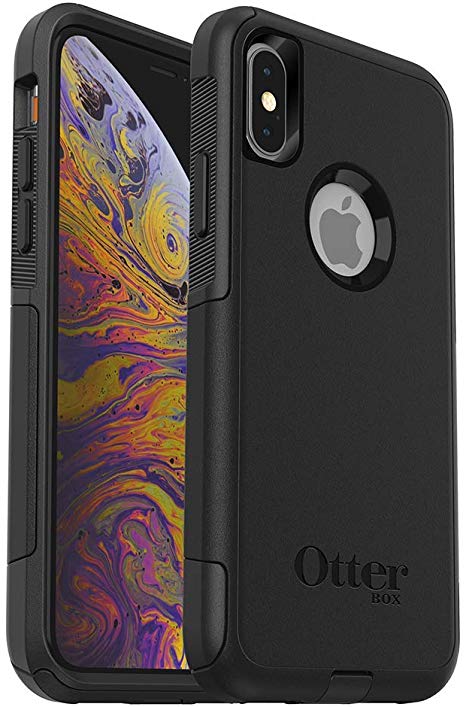 OtterBox COMMUTER SERIES Case for iPhone Xs & iPhone X - Frustration Free Packaging - BLACK (Renewed)