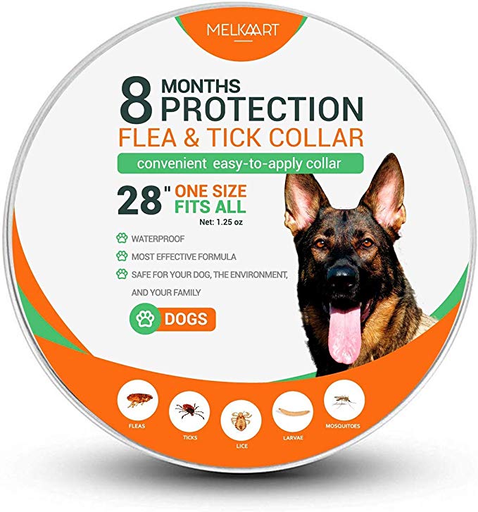 Melkaart Collar for Dogs - Control and Treatment for Dogs - 8 Months Protection - Hypoallergenic and Safe Design - One Size Fits All - Waterproof Collar - Puppies, Adults, and Senior Dogs