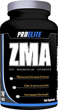 ProElite ZMA Nighttime Recovery Support 240 Tablets ( Zinc, Magnesium, Vitamin B6 )