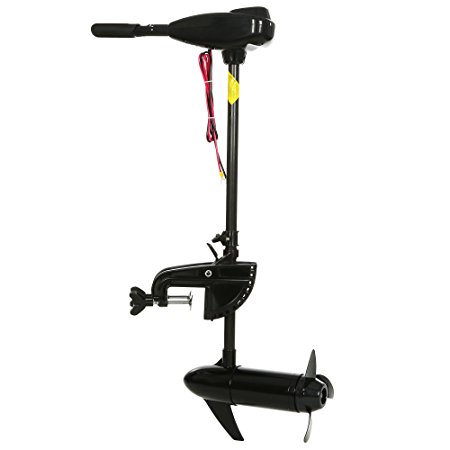 Ancheer 12V 46/55 Pound Thrust 8 Speed Transom Mounted Boat Electric Trolling Motor