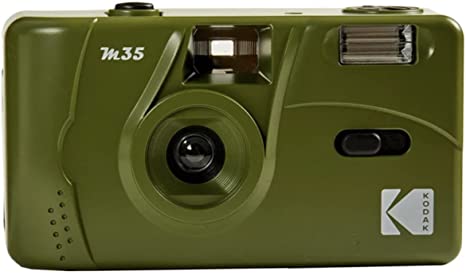 Kodak M35 35mm Film Camera (Olive Green) - Focus Free, Reusable, Built in Flash, Easy to Use…