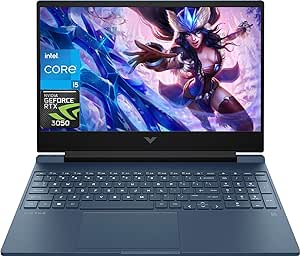 HP Victus Gaming Laptop 2023 Newest, 15.6" FHD 144Hz Display, Intel Core i5-13420H Processor, NVIDIA GeForce RTX 3050 Graphics, 16GB RAM, 1TB SSD, WiFi 6, Bluetooth, Windows 11 Home, Blue