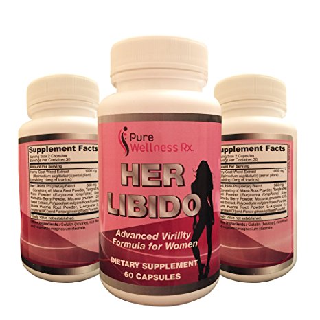 Pure Wellness Rx | Her Libido | Female Libido Enhancement Supplement | 60 capsules