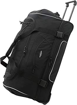 Travelers Club 36" ADVENTURE Travel Rolling Duffle Bag, Black