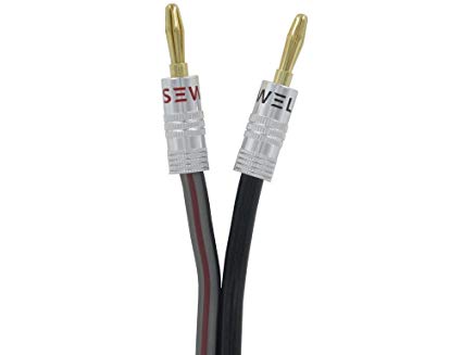 Silverback Speaker Wire by Sewell with Silverback Banana plugs, 15 ft.