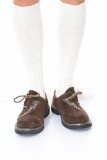 Long German Lederhosen Socks in cream