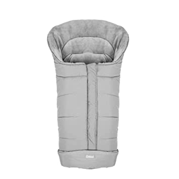 Orzbow Warm Bunting Bag Universal,Stroller Sleeping Bag Cold Weather,Waterproof Toddler Footmuff (Light Grey, Large)