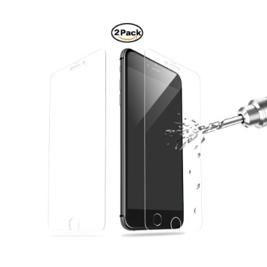 iPhone 6 Screen Protector, Fritesla [2 Pack]Tempered Glass Ballistic Glass iPhone 6 Glass Screen Protector Work with iPhone 6 and Protective Case