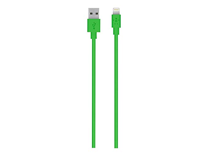 Belkin Apple Certified MIXIT Lightning to USB Cable, 4 Feet (Green)
