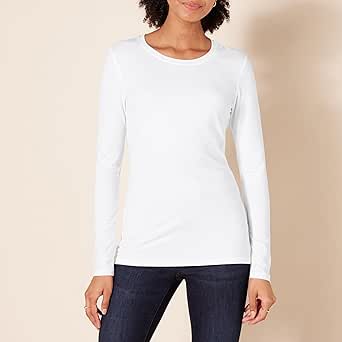 Amazon Essentials Women's Classic-Fit Long-Sleeve Crewneck T-Shirt (Available in Plus Size)