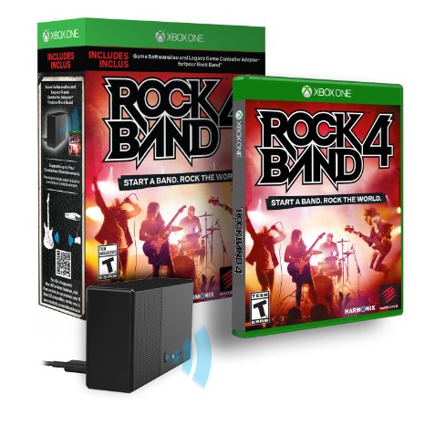 Rock Band 4 Bundle with Legacy Game Controller Adapter - Xbox One