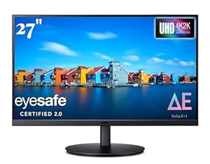 Acer CB272K 27 Inch UHD 4K 3840 X 2160 Pixels IPS Backlit LED LCD Monitor I HDR 10, Delta E&lt;1, 350 Nits, 99% sRGB I Height Adjustable, Tilt & Pivot I 2 x HDMI, 1 x DP, Eye Safe Certified I Speakers