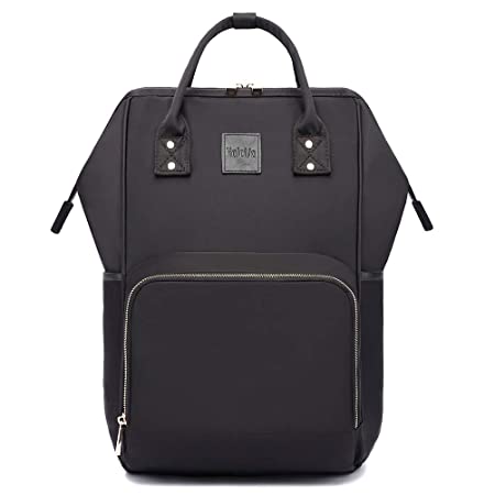 Diaper Bag, HaloVa Travel Backpack, Multi-Function Family Baby Bag for Women Men, Black