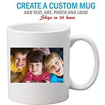Marvelous Printing Next Day Print Personalized White Custom Mug w