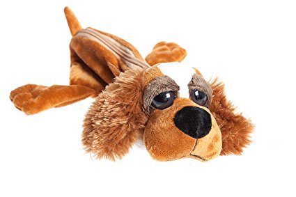 Plush Cartoon Fluffy Spaniel dog Animal Pencil Case, Pen Bag, Pencil holder, Comestic bag