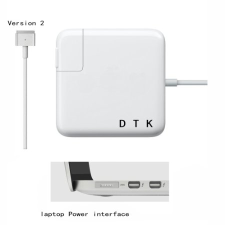 DTK® AC Laptop Charger / Notebook Charger for Version 2 power adapter A1435 high quality DC Output: 16.5V 3.65A 60W