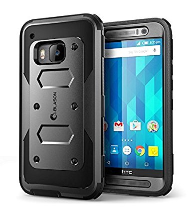 HTC One M9 Case, [Armorbox] i-Blason HTC One Hima M9 built in [Screen Protector] [Full body] [Heavy Duty Protection ] Shock Reduction[Bumper Corner] (Black)