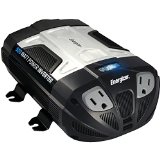 ENERGIZER 500W Power Inverter 12V DC cigarette lighter or battery clips to 120 Volt AC with 2 USB ports 21A shared compatible with iPad iPhone and more
