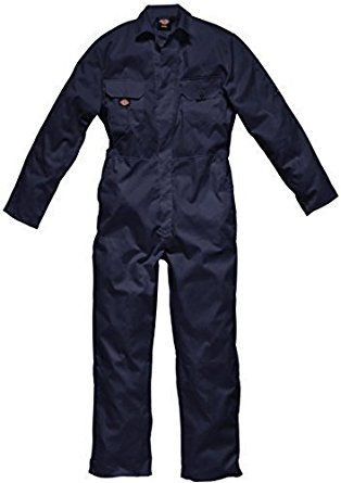 Dickies Coverall Overalls Boiler Suit Redhawk Stud Economy Mens Pen Pocket On Sleeve Two Chest Pockets One Back Patch Pocket Full Back Elasticated Waistband Hardwearing Functional Workwear WD4819