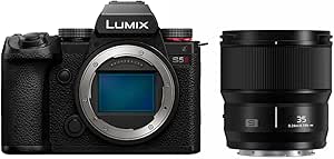 Panasonic LUMIX S5II Mirrorless Camera (DC-S5M2BODY) with LUMIX S Series 35mm F1.8 Lens (S-S35)