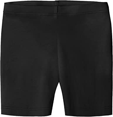 City Threads Girls' 100% Organic Bike Shorts for Sports or Under Skirts