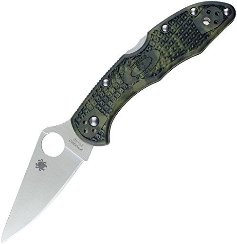 Spyderco, Inc. 9000685 Delica 4 Folding Knife, Zome Green
