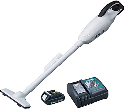 Makita XLC02R1W 18V Compact Lithium-Ion Cordless Vacuum Kit- Discontinued by Manufacturer (Discontinued by Manufacturer)