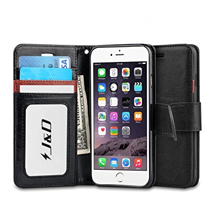 iPhone 6S Case, iPhone 6 Case, J&D [Wallet Stand] iPhone 6S Wallet Case Heavy Duty Protective Shock Resistant Wallet Case for iPhone 6S (2015), iPhone 6 (2014)