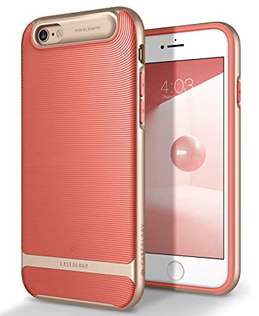 Caseology [Wavelength Series iPhone 6S / iPhone 6 Case - [Stylish & Protective] - Coral Pink