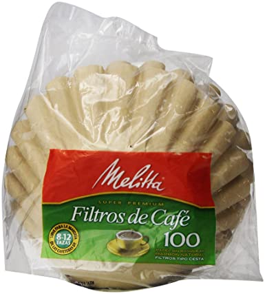 Melitta Basket Coffee Filters, Natural Brown, 100 Count