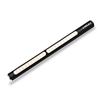 Closet Light Touch Tap lights 20 LED Rechargeable Dimmable Night Light Bar Stick on Anywhere Lamp for Car Outdoor Camping Hallway Bedroom Kitchen Cupboard and More ( Black )