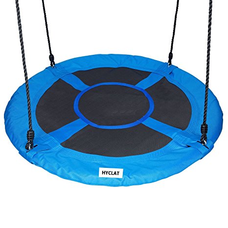 HYCLAT Durable Strong Blue 40" Saucer Tree Swing Outdoor and Indoor Activity