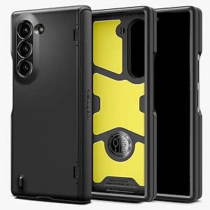 Spigen Slim Armor Pro Designed for Galaxy Z Fold 6 Case (2024) [Hinge Protection] [Military-Grade Protection] - Black