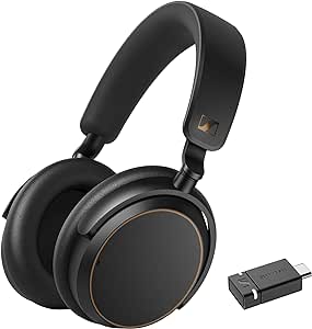 Sennheiser ACCENTUM Wireless Special Edition - ACCENTUM headphones and BTD 600 Bluetooth Dongle - 50-Hour Battery Playtime, Hybrid ANC, Dongle with USB-A/USB-C Adapter - Black/Copper