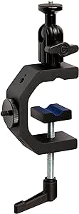 Elgato Heavy Clamp – Professional Mount with Ball Head and 4x 1/4 inch holes, Ultra Secure and Durable, Mount on Desks, Shelves, Poles, perfect for Cameras, Lights, Flash, and more