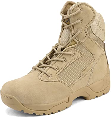 NORTIV 8 Men's Military Tactical Work Boots Hiking Motorcycle Combat Bootie