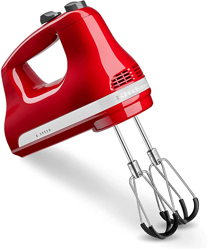 KitchenAid KHM6118ER 6 Speed Hand Mixer with Flex Edge Beaters