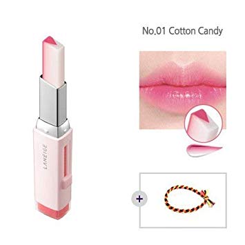 Laneige Two Tone Tint Lip Bar 0.07oz(2g) No.01 Cotton Candy