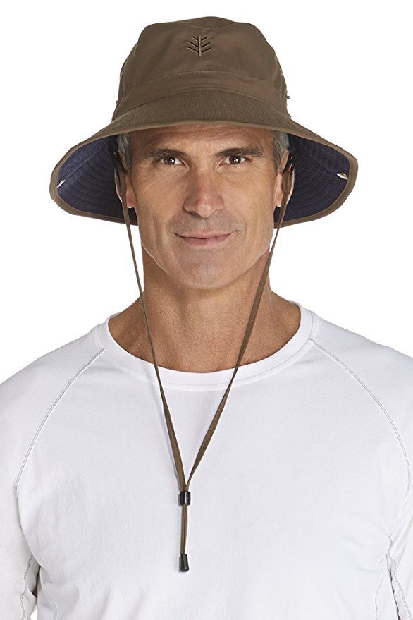 Coolibar UPF 50  Men's Featherweight Bucket Hat - Sun Protective