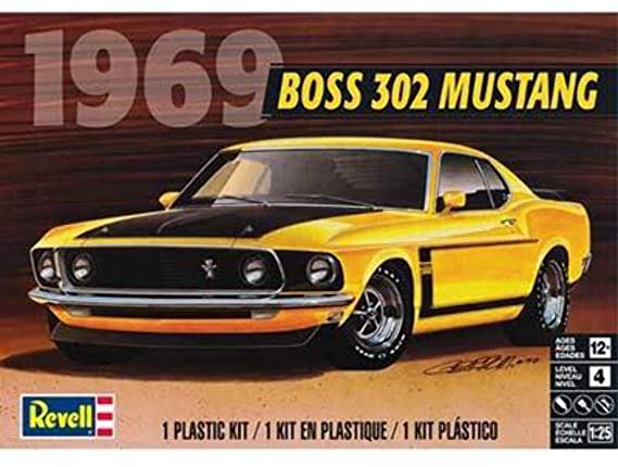 Revell Plastic Model Kit-69' Boss 302 Mustang 1:25