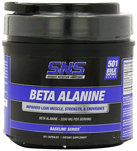 Serious Nutrition Solution Beta Alanine Capsules, 2250 mg, 501 Count