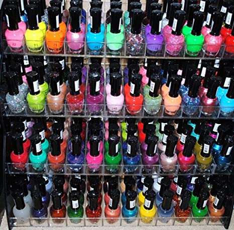 48 Piece Rainbow Colors Glitter Nail Polish Lacquer Set   3 Scented Nail Polsih Remover
