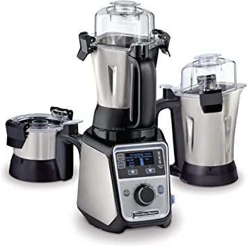 Hamilton Beach 58770-SAU 2.2 Peak HP Indian Juicer Mixer Grinder Blenders, Plastic, 1400 W, Stainless Steel